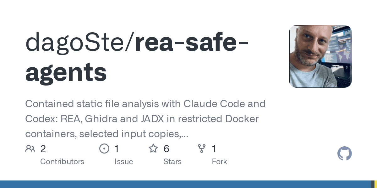 Image from REA Safe Agent: contained REA analysis with Claude Code and Codex